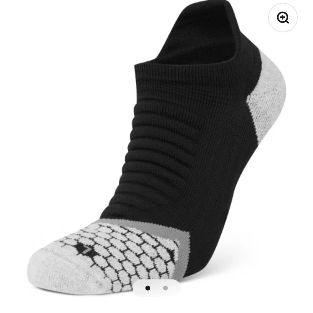 Runderwear Cushioning Low Running Sock - Black/Grey 3 Pairs XL